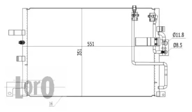 LORO 0440160005 -  Конденсатор, кондиционер