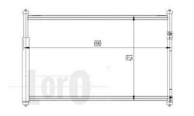 LORO 0500160003 -  Конденсатор, кондиционер