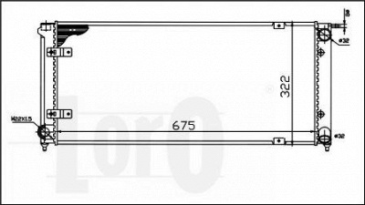 LORO 0530170016 -  Радиатор, охлаждение двигателя