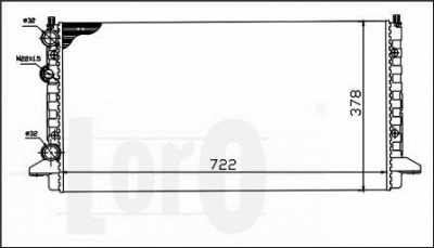 LORO 0530170031 -  Радиатор, охлаждение двигателя