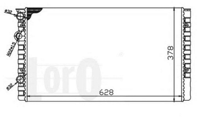 LORO 0530170063 -  Радиатор, охлаждение двигателя