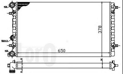 LORO 0530170066 -  Радиатор, охлаждение двигателя