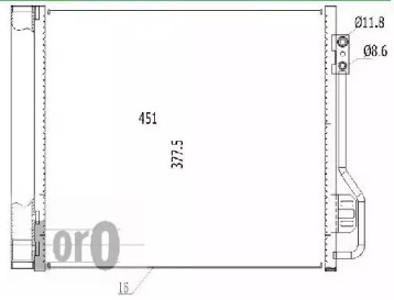 LORO 0540160004 -  Конденсатор, кондиционер