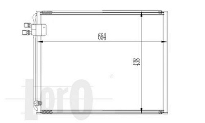 LORO 0540160011 -  Конденсатор, кондиционер