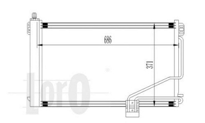 LORO 0540160014 -  Конденсатор, кондиционер