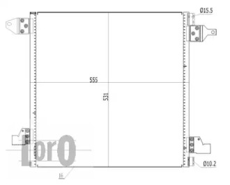 LORO 0540160029 -  Конденсатор, кондиционер