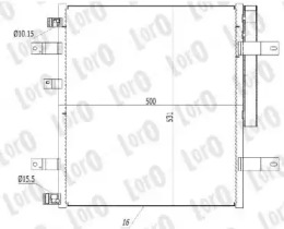 LORO t1603002 -  Конденсатор, кондиционер