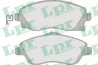 LPR 05p1004 -  Комплект тормозных колодок, дисковый тормоз