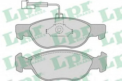 LPR 05p1076 -  Комплект тормозных колодок, дисковый тормоз