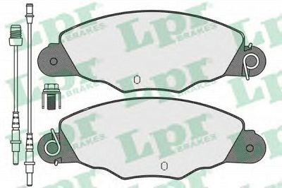 LPR 05p1140 -  Комплект тормозных колодок, дисковый тормоз