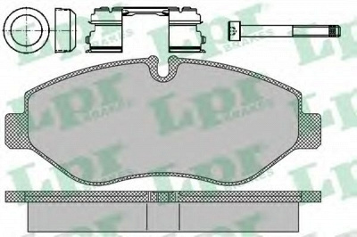 LPR 05p1297 -  Комплект тормозных колодок, дисковый тормоз