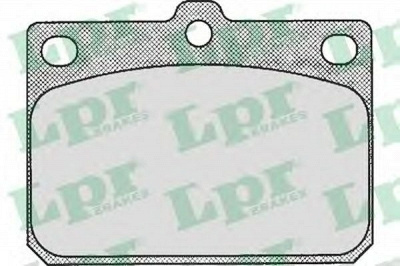 LPR 05p164 -  Комплект тормозных колодок, дисковый тормоз