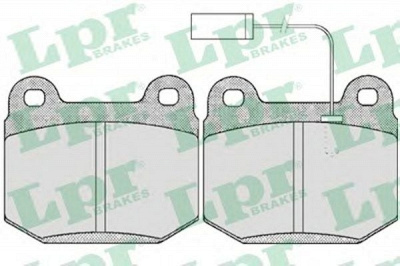 LPR 05p434 -  Комплект тормозных колодок, дисковый тормоз