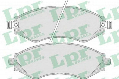 LPR 05p729 -  Комплект тормозных колодок, дисковый тормоз