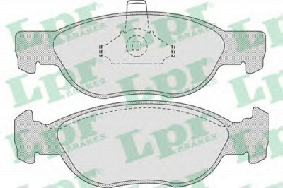 LPR 05p740 -  Комплект тормозных колодок, дисковый тормоз