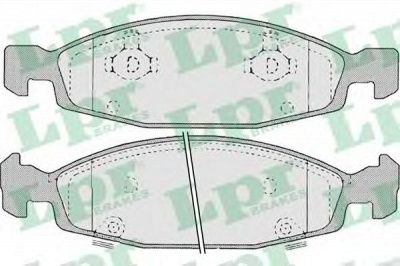 LPR 05p840 -  Комплект тормозных колодок, дисковый тормоз