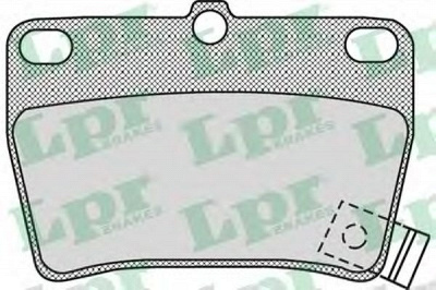 LPR 05p997 -  Комплект тормозных колодок, дисковый тормоз