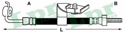 LPR 6t46628 -  Тормозной шланг