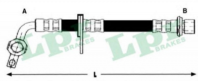 LPR 6t48254 -  Тормозной шланг