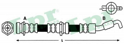 LPR 6t48450 -  Тормозной шланг