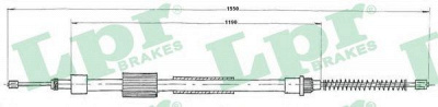 LPR c0126b -  Трос, стояночная тормозная система