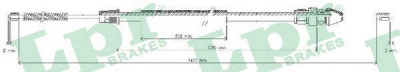 LPR c0369b -  Трос, стояночная тормозная система