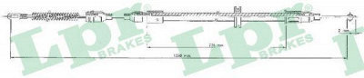 LPR c0547b -  Трос, стояночная тормозная система