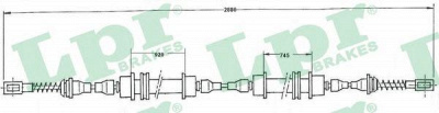 LPR c0568b -  Трос, стояночная тормозная система
