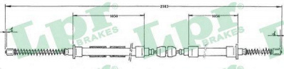 LPR c0605b -  Трос, стояночная тормозная система