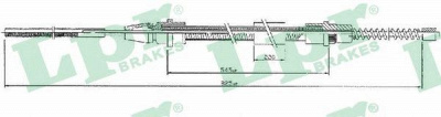 LPR c0633b -  Трос, стояночная тормозная система