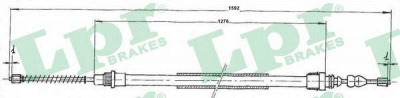 LPR c0659b -  Трос, стояночная тормозная система