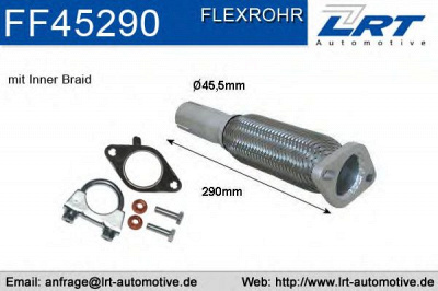 LRT ff45290 -  Гофрированная труба, выхлопная система
