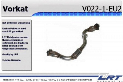 LRT v0221eu2 -  Комплект дооснащения, предварительный катализатор