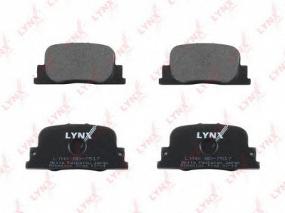 LYNXAUTO bd7517 -  Комплект тормозных колодок, дисковый тормоз