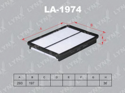 LYNXAUTO la1974 -  Воздушный фильтр