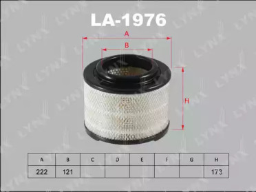 LYNXAUTO la1976 -  Воздушный фильтр