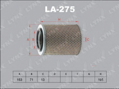 LYNXAUTO la275 - Воздушный фильтр
