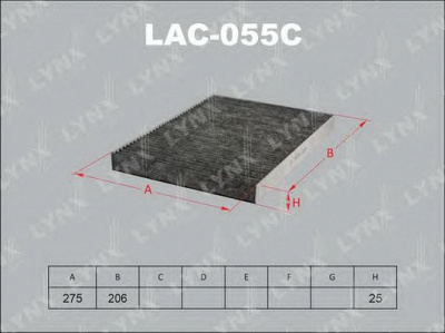 LYNXAUTO lac055c -  Фильтр воздуха в салоне