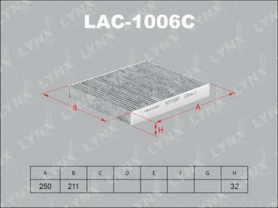 LYNXAUTO lac1006c -  Фильтр воздуха в салоне