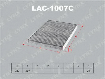 LYNXAUTO lac1007c -  Фильтр воздуха в салоне