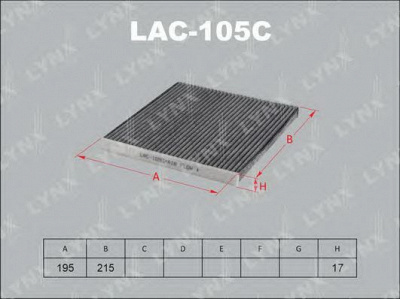 LYNXAUTO lac105c -  Фильтр воздуха в салоне