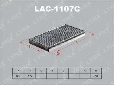 LYNXAUTO lac1107c -  Фильтр воздуха в салоне