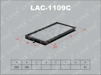 LYNXAUTO lac1109c -  Фильтр воздуха в салоне