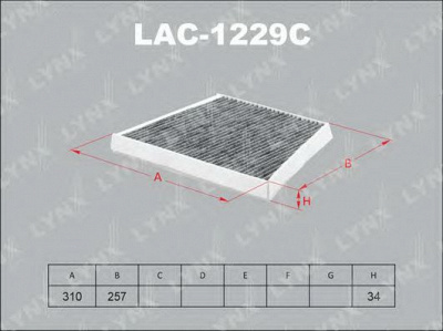 LYNXAUTO lac1229c -  Фильтр воздуха в салоне