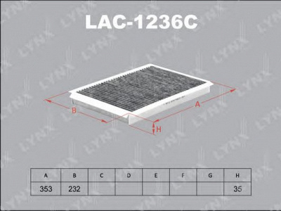 LYNXAUTO lac1236c -  Фильтр воздуха в салоне