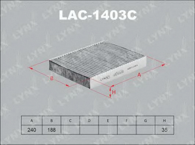 LYNXAUTO lac1403c -  Фильтр воздуха в салоне