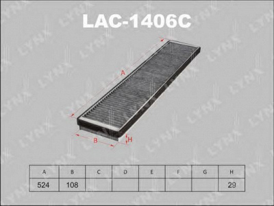 LYNXAUTO lac1406c -  Фильтр воздуха в салоне