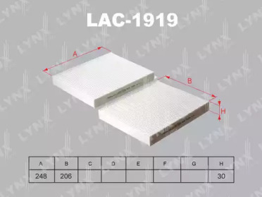 LYNXAUTO lac1919 -  Фильтр воздуха в салоне