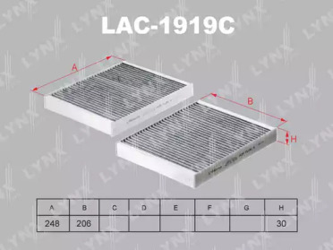 LYNXAUTO lac1919c -  Фильтр воздуха в салоне