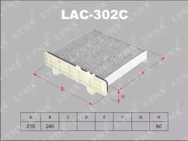LYNXAUTO lac302c -  Фильтр воздуха в салоне